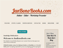 Tablet Screenshot of janbonobooks.com